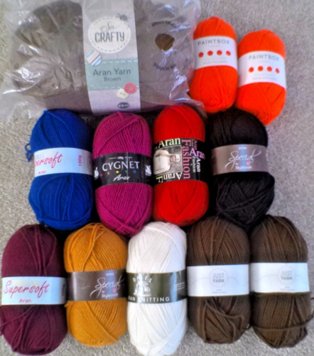 Aran yarn joblot bundle - aran,