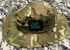 GENUINE BRITISH ARMY ROYAL IRISH REGIMENT BOONIE BUSH JUNGLE SUN HAT. 58 CM