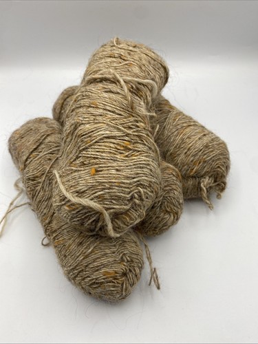 Skeins beige flecked wool - beige,