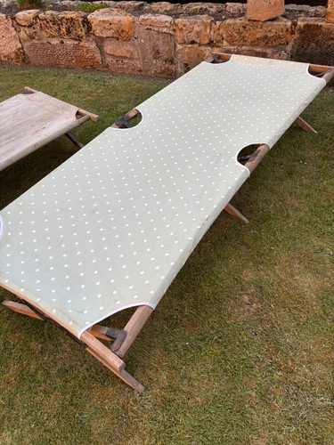 Vintage camp bed folding - vintage,
