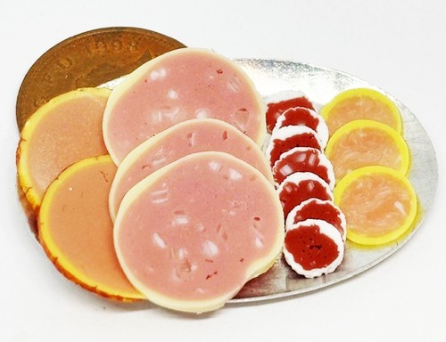 Dolls house tray sliced - tray, of