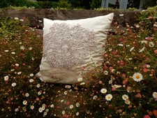 Laura Ashley Hydrangeas Raised Embroidered Cushion & Feather Pad 17.5" SCARCE