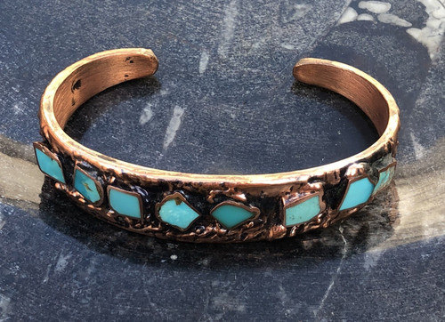 Cuff bangle vintage 1970 - cuff,