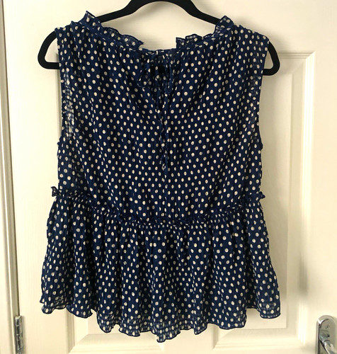 Zara blue white - blue, polka