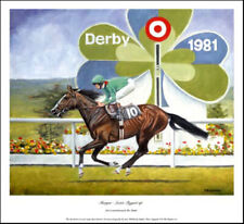 Shergar – Lester Piggott up :  Limited Edition Print by Peter Deighan 