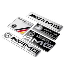 3D aluminum alloy car stickers are for retrofitting Mercedes AMG A B G S class