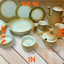 ✅ DENBY SEVILLE BEIGE BROWN Dinner Tableware Stoneware Pottery Sets Plates Mugs