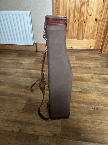 Gun case leather and - leather,