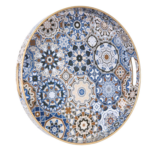 Round serving trays platter - round,