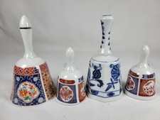 4 Porcelain Bells Floral