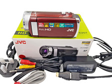 JVC GZ-E207 Full HD Everio Memory Camcorder Digital Camera GZ-E207REK Red Vintag
