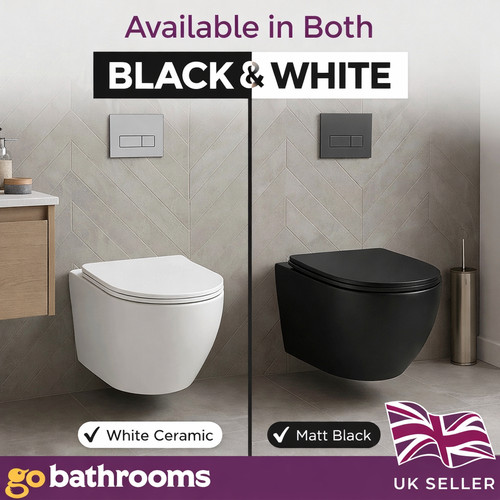 Wall hung toilet 490mm - wall,