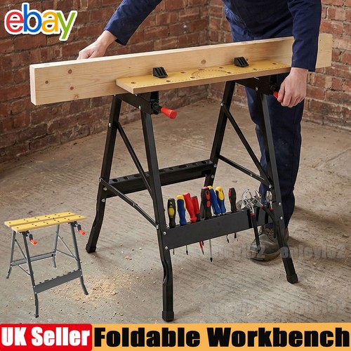 Wooden foldable workbench - wooden,