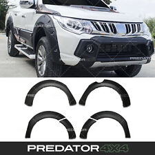 MATTE BLACK WIDE WHEEL ARCHES FENDER FLARES SET FOR MITSUBISHI L200 TRITON 15-18