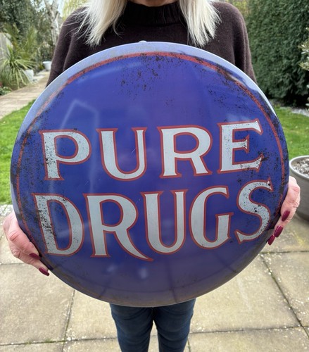 Pure drugs vintage - drugs, tin