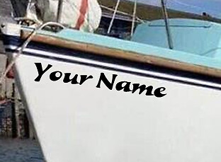 Boat name vinyl - x,
