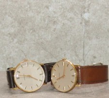 Garrard 17 jewel incabloc manual gold vintage men’s wrist watches ( 1 pair)  VGC