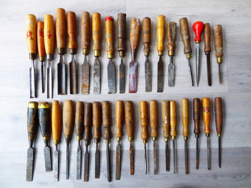 Vintage wood chisels - chisels, 35