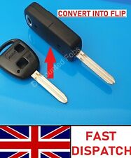 For Toyota 2 button Flip remote key fob case TOY43 blade Corolla Yaris Hiace 