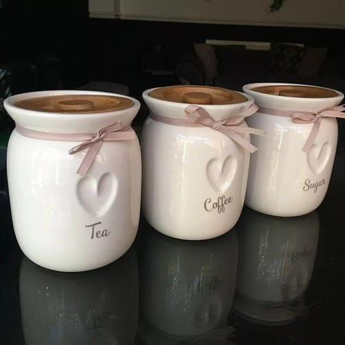 Large tea coffee sugar ceramic - large,