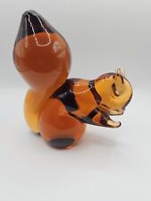 Wedgwood Glass Squirrel Paperwieght Topaz Brown Vintage 1970 Beutiful Gift 