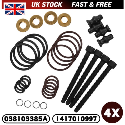 Injector seal kit and - and, bolts
