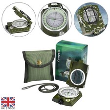 Professional Compass Metal Pocket Waterproof Military Army Sighting Inclinometer