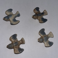 WADE POTTERY BLUE BIRDS X 4
