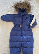 Moncler Toddler Blue Snow Suit - Excellent Condition - 12-18 Months