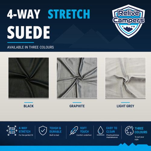 Campervan way stretch faux - 4-way,