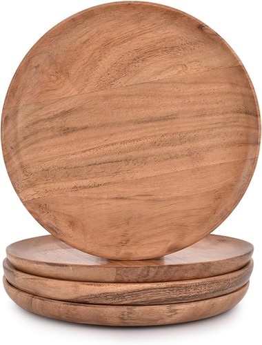 Desert plate acacia wood set - plate,