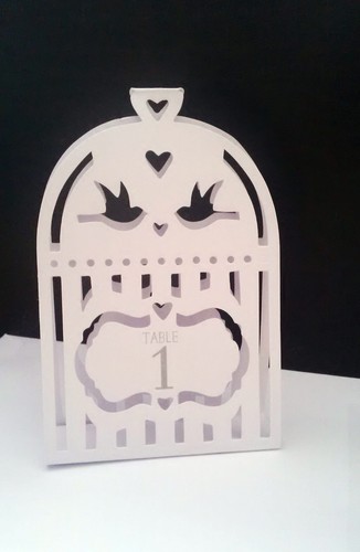 Table numbers for weddings and
