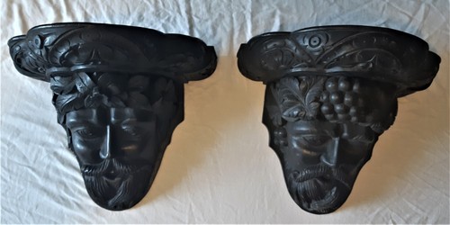 Pair large antique hand - pair, of