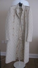 Karen Millen Military Style Coat in Beige Grey Color Size UK 8 US 8 EU 38