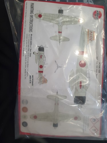 Airfix zero model kit - 1/72,
