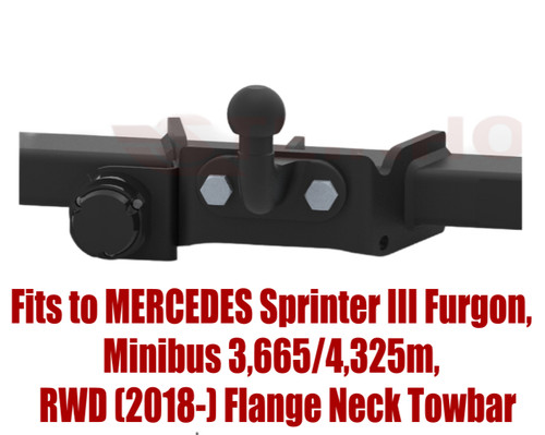 Flange neck tow bar - tow, for