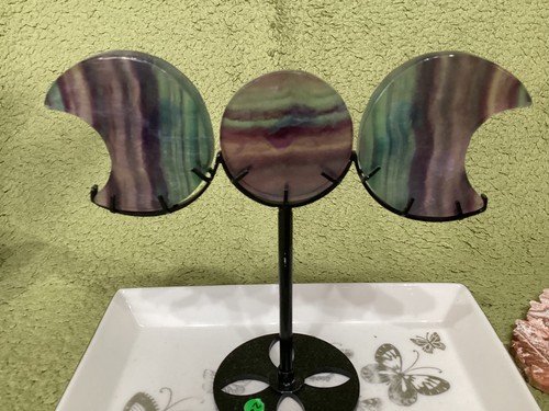 Crystal fluorite triple - fluorite,