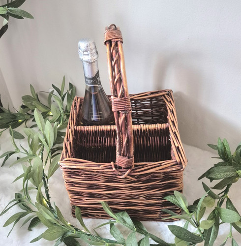 Wicker bottle wine basket - 4,