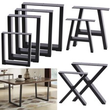 Industrial Metal Table Legs Dining Bench Coffee Desk Furniture Stand X Frame 