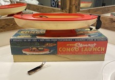 Atwood Steamcraft Congo Launch Steam Powered Boat with Original Box S102:795