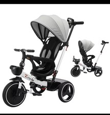 Baby Stroller Tricycle Ride Bike , 5-in-1, Adjustable Canopy, Sitting 1-5 Years