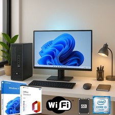 PC Lot | HP ProDesk + 27" Monitor | Intel | 16GB RAM | 256GB SSD + 500GB HDD