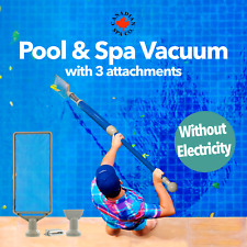HotTub Pump-Action Spa Vac Hoover Vacuum Remove Sand Grit also for Swimming Pool