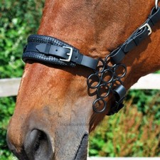 Black Flower Hackamore Bitless