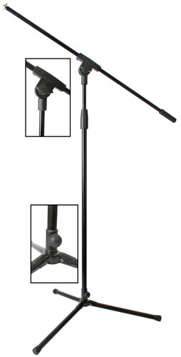 New black metal boom mic - boom,