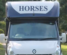 2 x HORSES Horsebox Sticker |