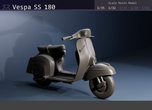 Vespa 180 moped 1 - 180, 1/35