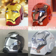 Iron Man MK5 MK7 Helmet Wearable Voice Control Mask Cosplay Kids Birthday Gift