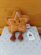 Jellycat Amuseable Star Cookie Plush - Xmas Edition Brand New With Tags Dust Bag