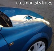 GTE Style Black Plastic Bonnet Vents/Scoop/Air Intake/Focus/Fiesta/Mondeo/ST/RS